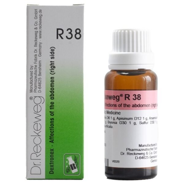 Dr. Reckeweg R38 Affections of the abdomen-right side (22ml)