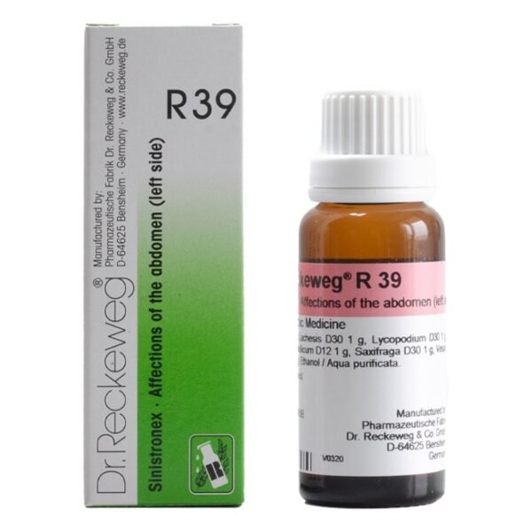 Dr. Reckeweg R39 Affections of the abdomen-left side (22ml)
