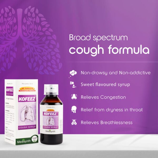 Medisynth Kofeez Cough Syrup 120ml Medisynth Kofeez Cough Syrup 120ml