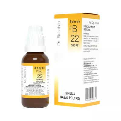 Bakson B22 Sinus & Nasal Polyps Drops (30ml)