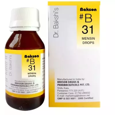 bakson-6076-bakson-b31-dysmenorrhoea-drops Bakson B31 Dysmenorrhoea Drops (30ml)