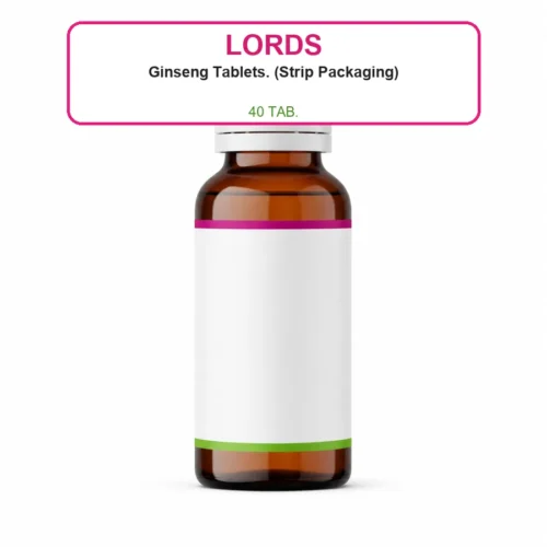 Lords Ginseng Tablets. (Strip Packaging) (40 TAB.)