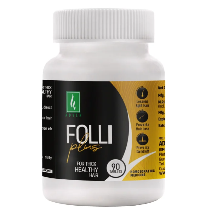 Adven Biotech FOLLI-PLUS TABLETS 90tablets Adven Biotech FOLLI-PLUS TABLETS 90tablets