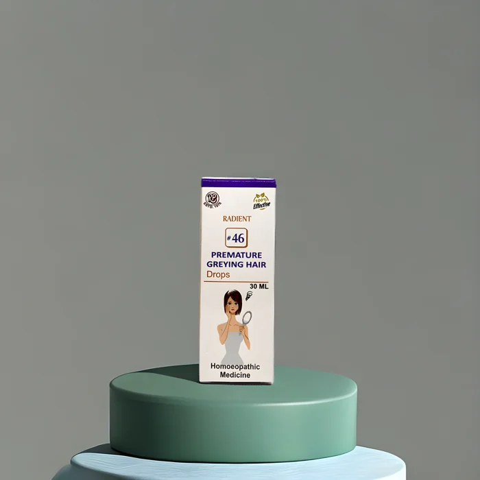 Radient Pharma 46 PREMATURE GREYING HAIR DROPS- 30ml