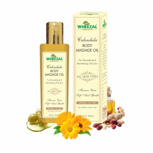 Wheezal CALENDULA BODY MASSAGE OIL 100ml
