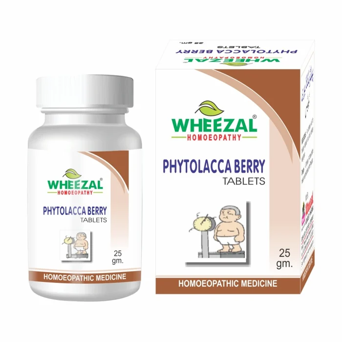Wheezal PHYTOLACCA BERRY TABLETS 25g Wheezal PHYTOLACCA BERRY TABLETS 25g