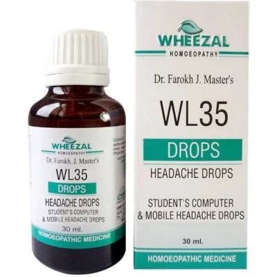 Wheezal Wl-35 Student's Headache Drops 30ml