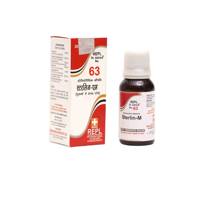 REPL Dr. Advice No. 63 STERLIN-M (Male Sterility Wellness) REPL Dr. Advice No. 63 STERLIN-M (Male Sterility Wellness)