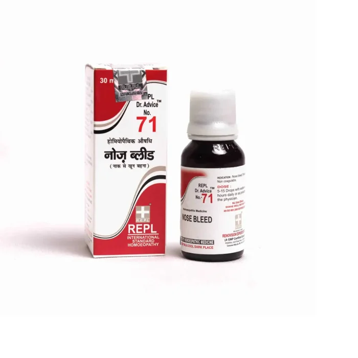 REPL Dr. Advice No. 71 No. SE BLLEED (Nasal Haemorrhage Drops) REPL Dr. Advice No. 71 No. SE BLLEED (Nasal Haemorrhage Drops)
