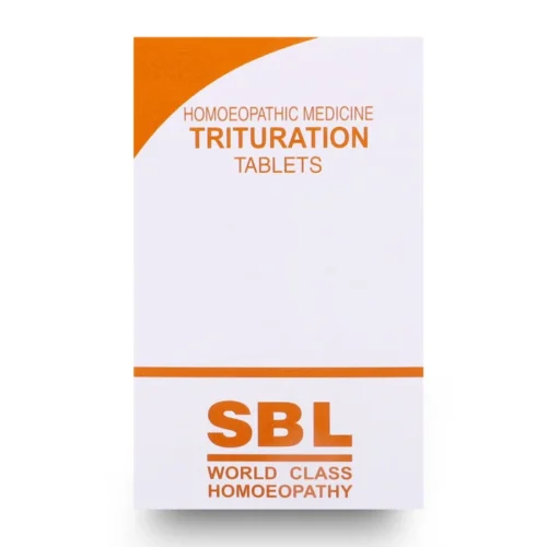 SBL trituration — representative manufacturer packaging; remedy and potency label varies