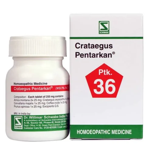 Schwabe Crataegus Pentarkan Tablets 20g
