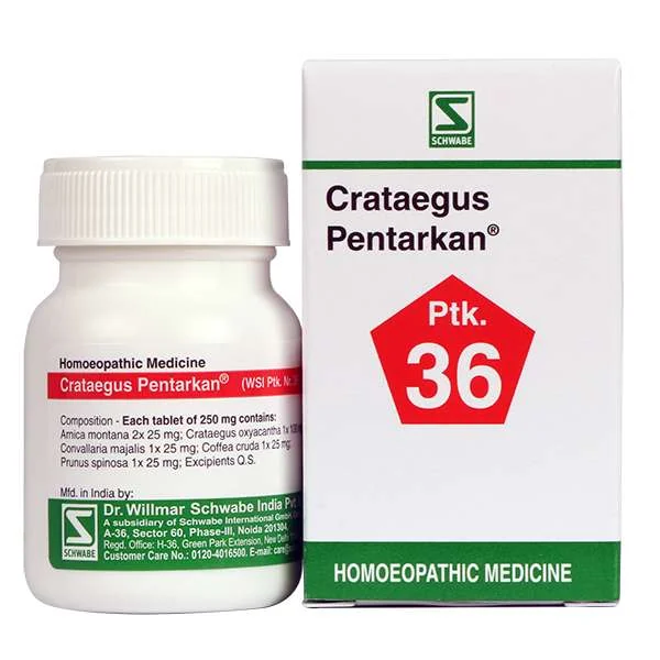 Schwabe Crataegus Pentarkan Tablets 20g