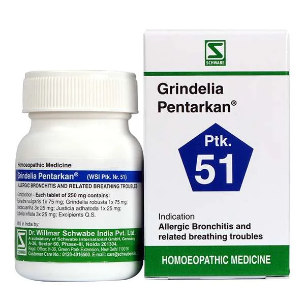 Schwabe Grindelia Pentarkan Tablets 20g