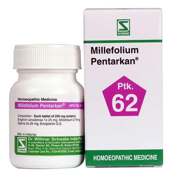 Schwabe Millefolium Pentarkan Tablets 20g